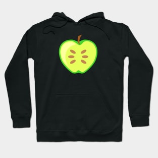 Green Apple Fruit Halved Hoodie